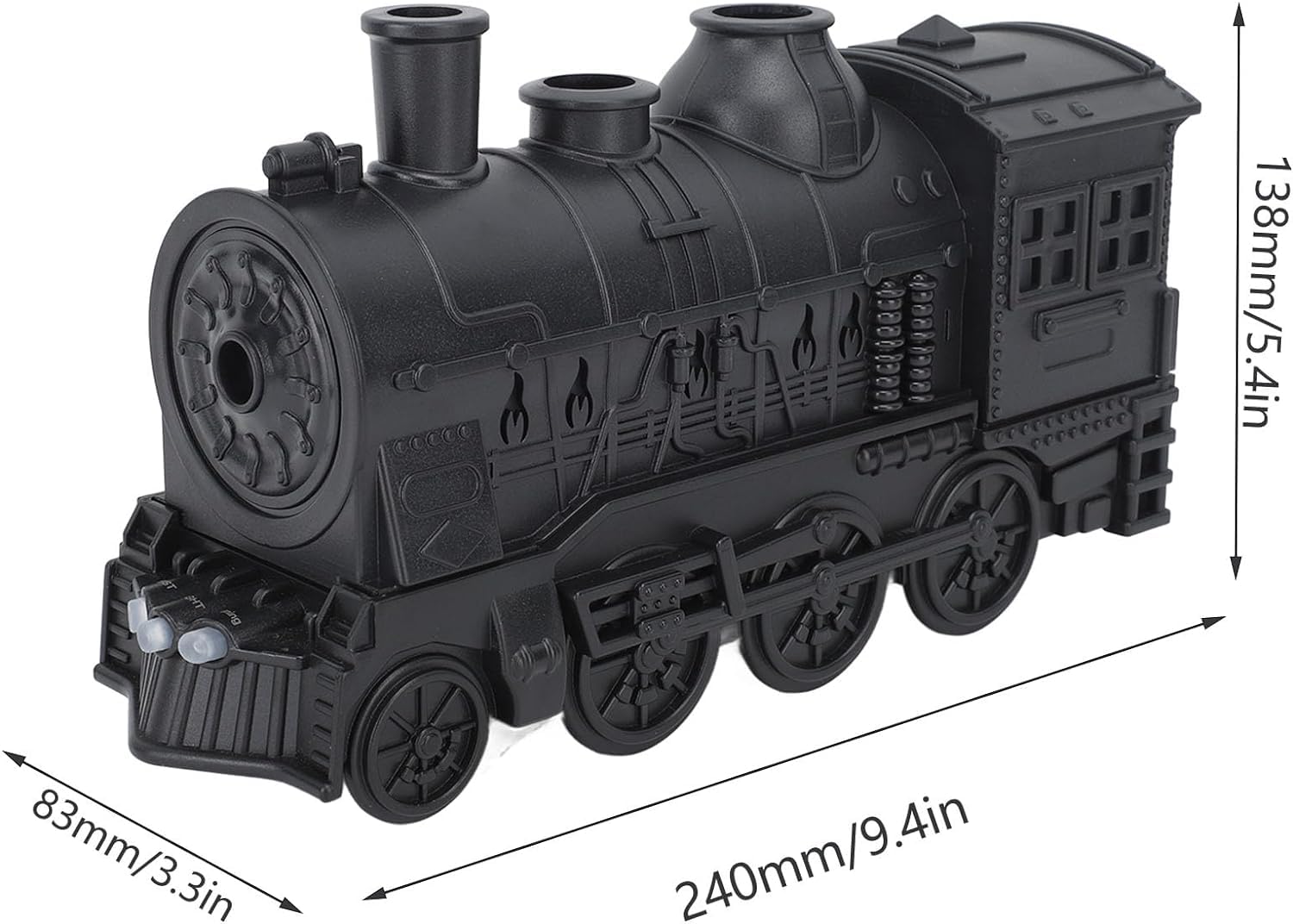 BOHOFAM plastic Train Essential Oil Diffuser Ultrasonic Cool Mist Aromatherapy Diffuser Humidifier with Auto Shut-Off and 2 Light 2 Mist Mode,Auto Shut-Off,for Large Room,Home,Office Hotel 300ml